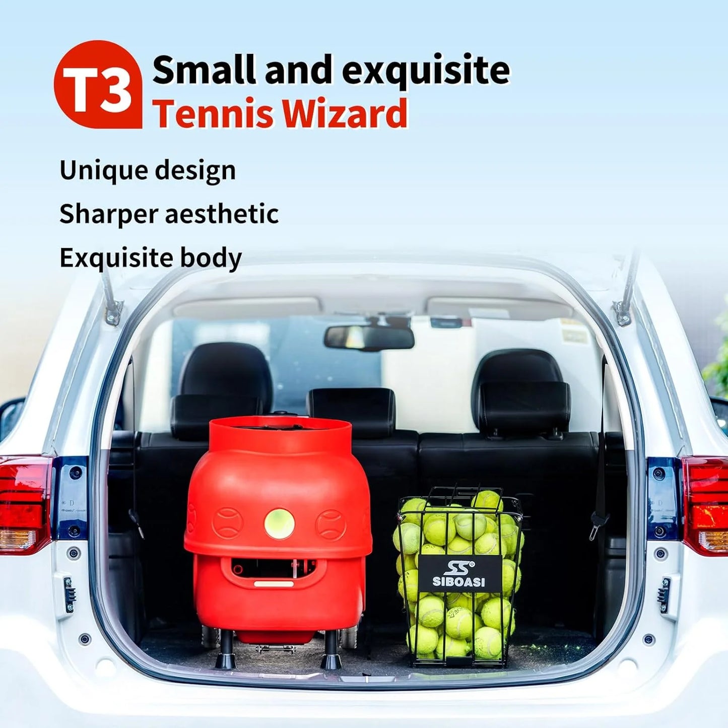 SIBOASI Automatic Tennis Ball Machine T7