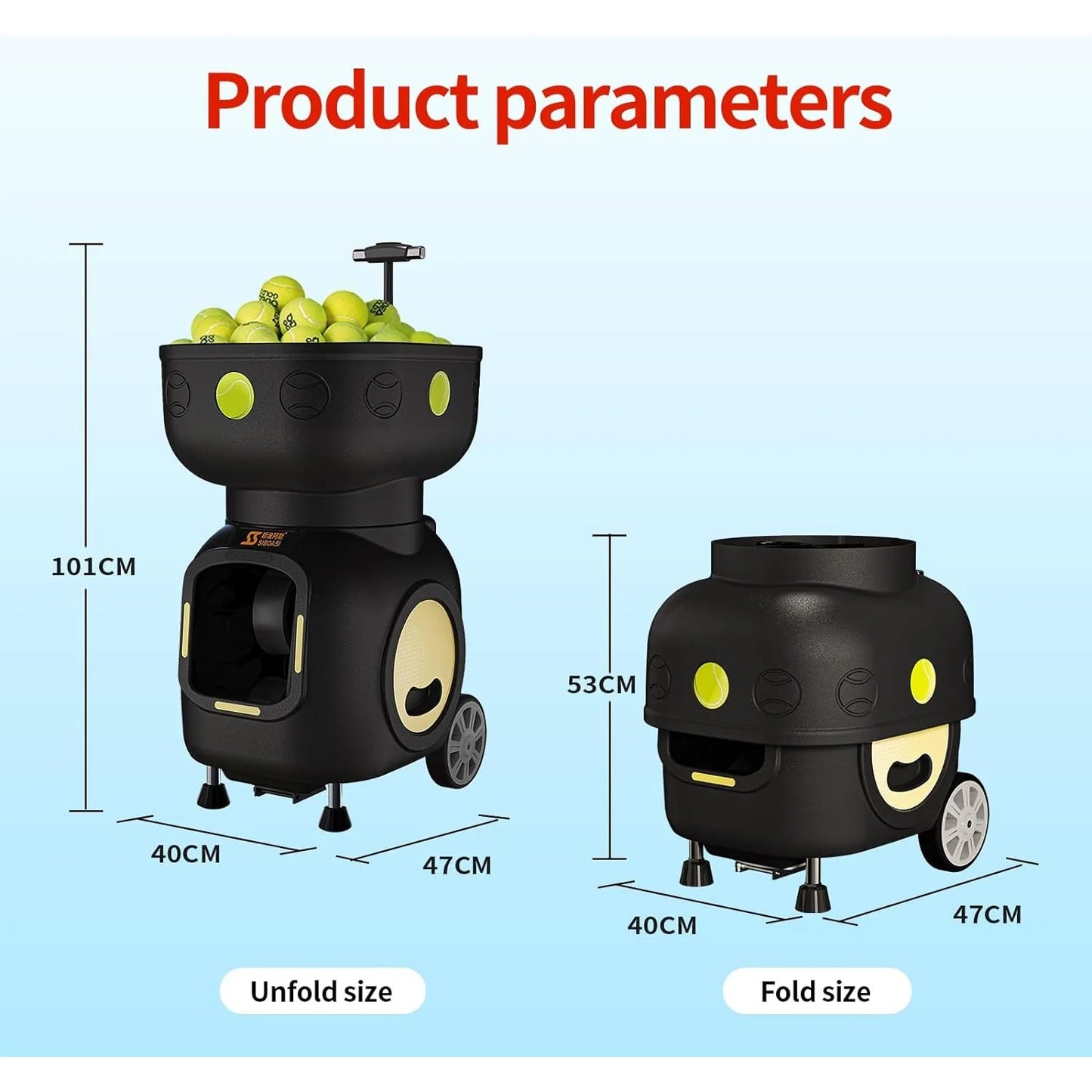 SIBOASI Automatic Tennis Ball Machine T7
